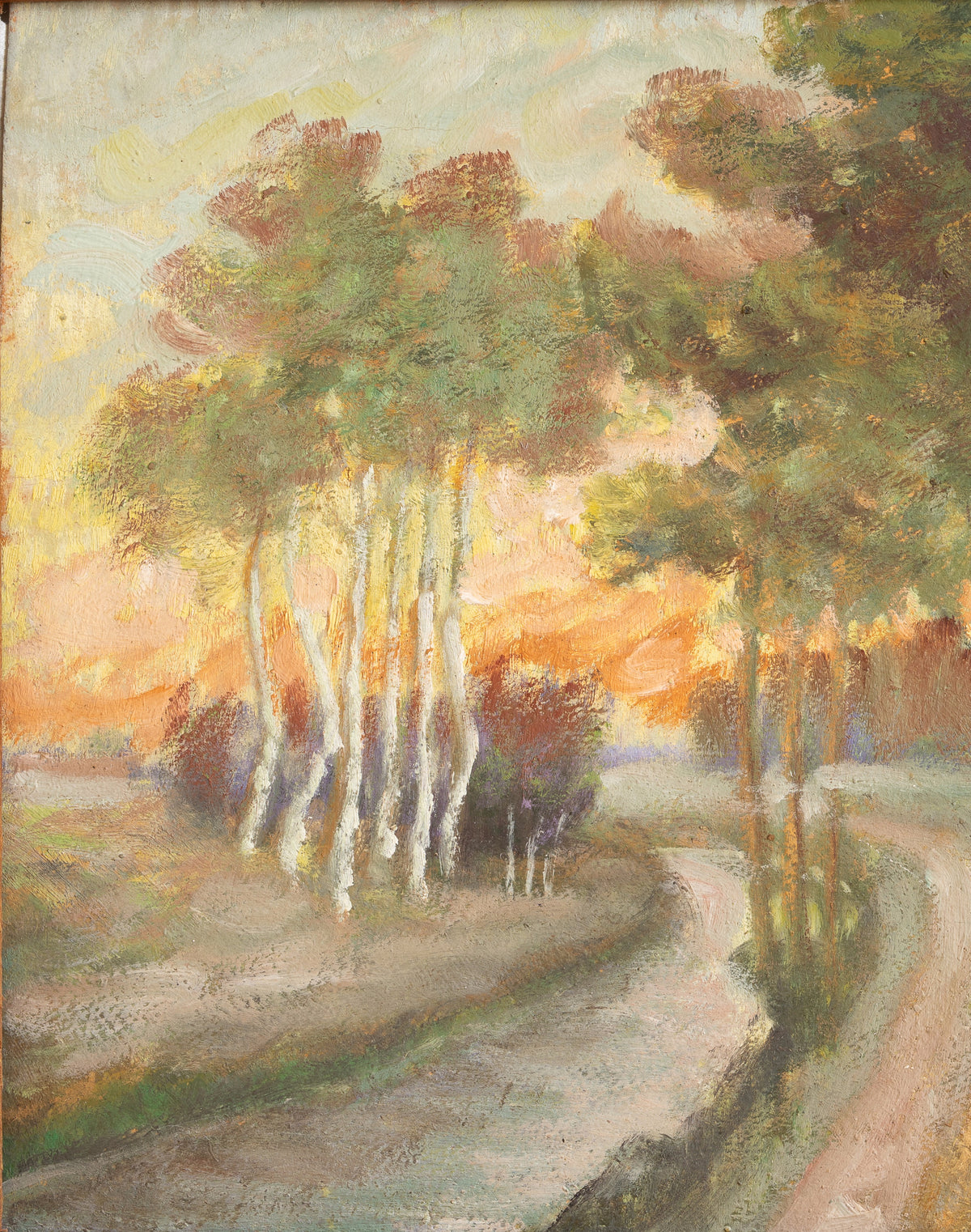 Pair of Vintage Original Landscape Oil Paintings from Sweden
