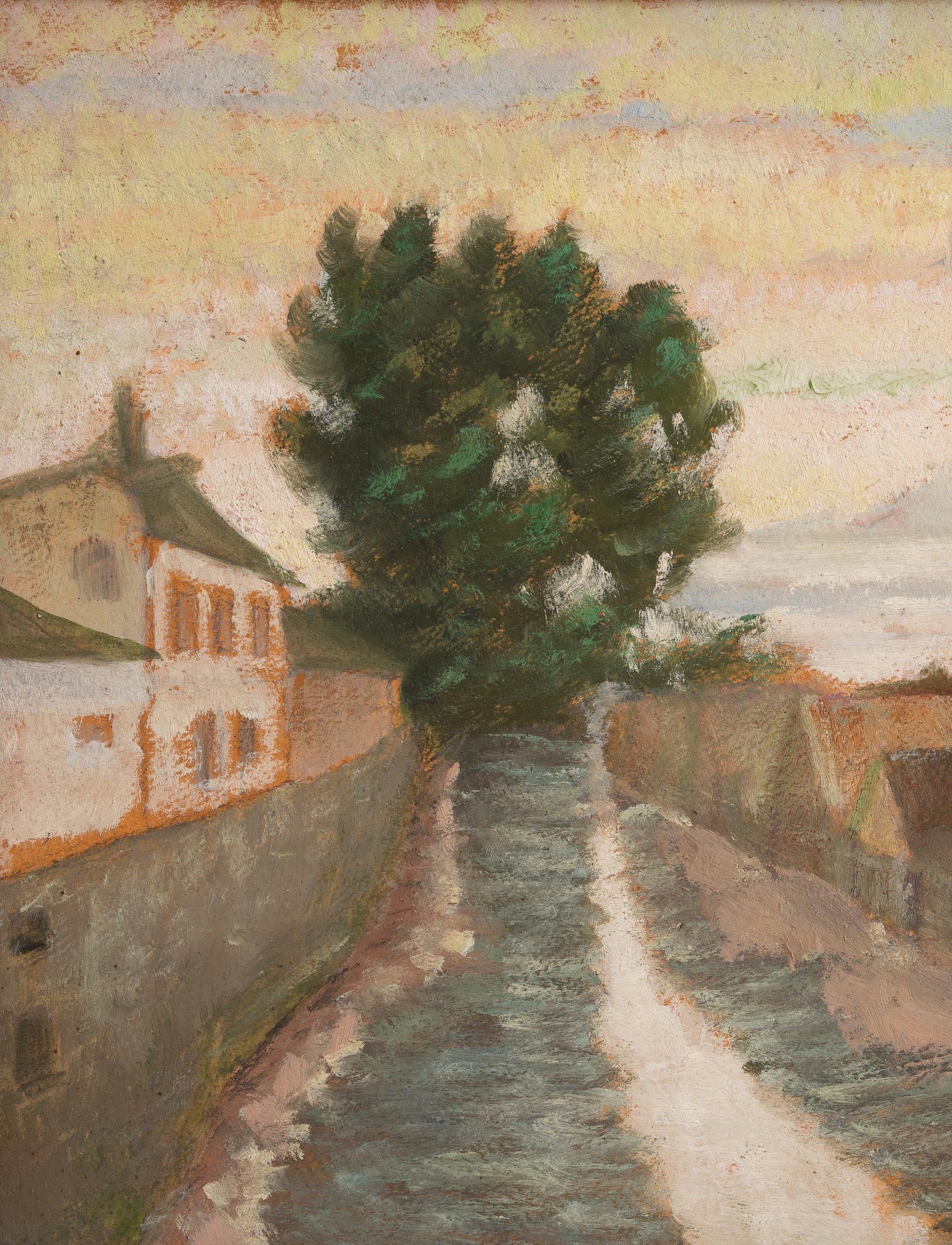 Pair of Vintage Original Landscape Oil Paintings from Sweden