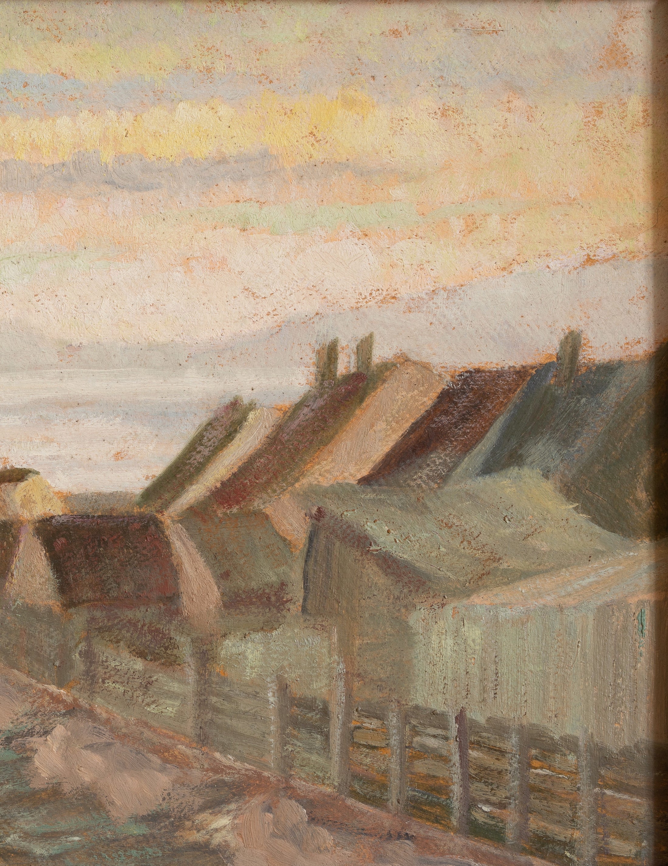 Pair of Vintage Original Landscape Oil Paintings from Sweden