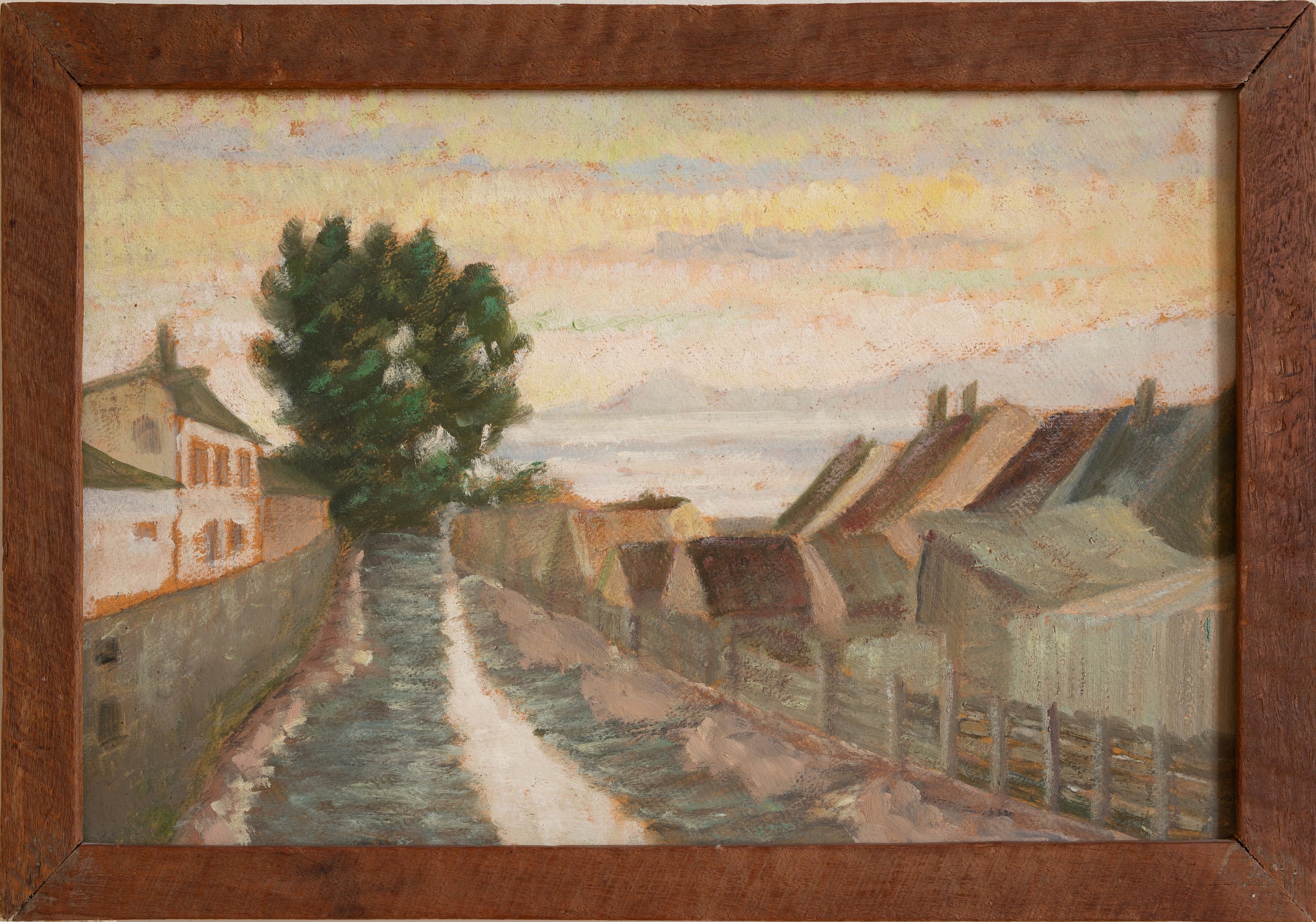 Pair of Vintage Original Landscape Oil Paintings from Sweden