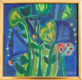 Load image into Gallery viewer, Vintage Mid Century Abstract Original Oil Painting 1970

