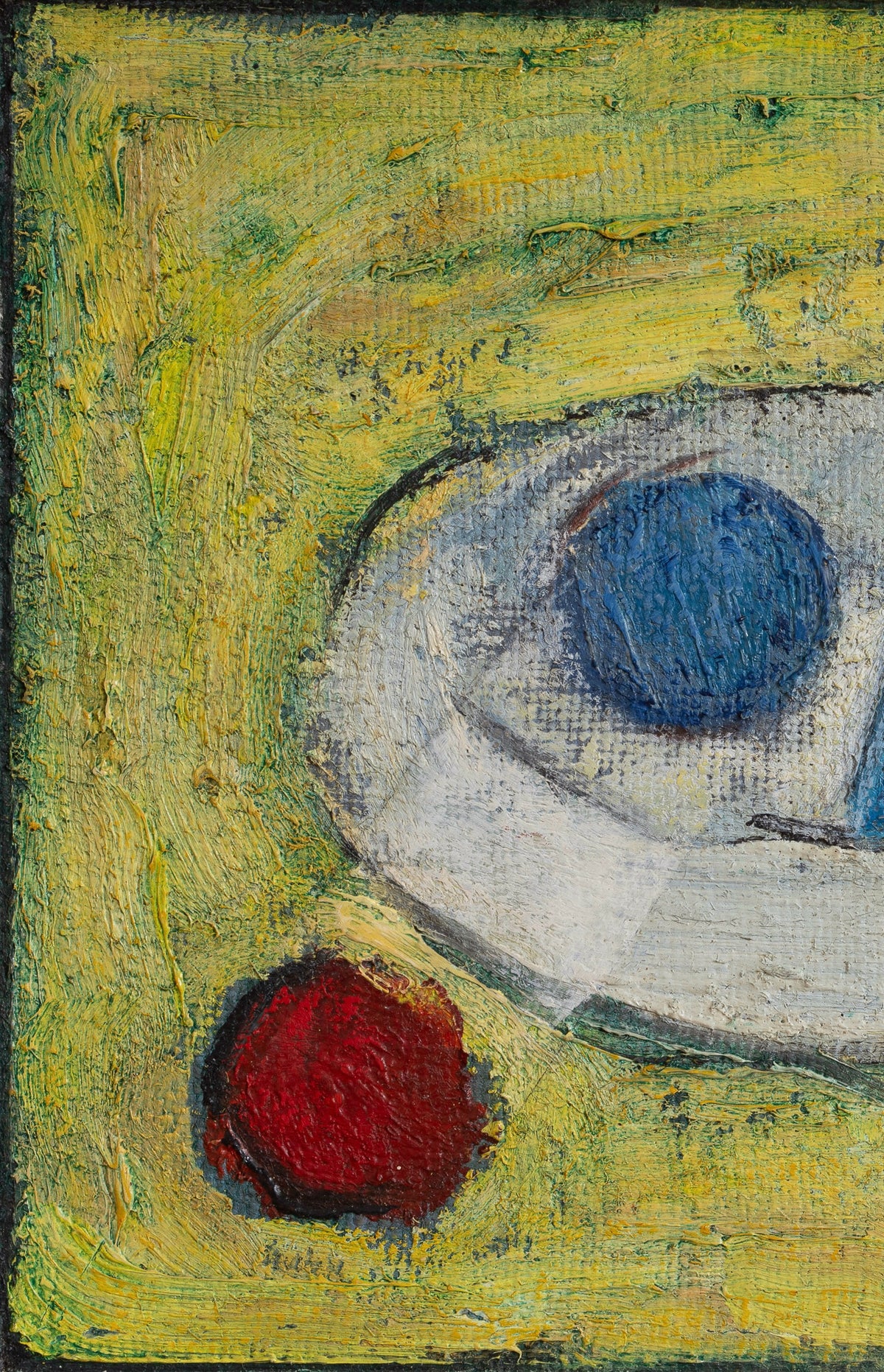 Vintage Art Room Original Mid Century Still Life from Sweden
