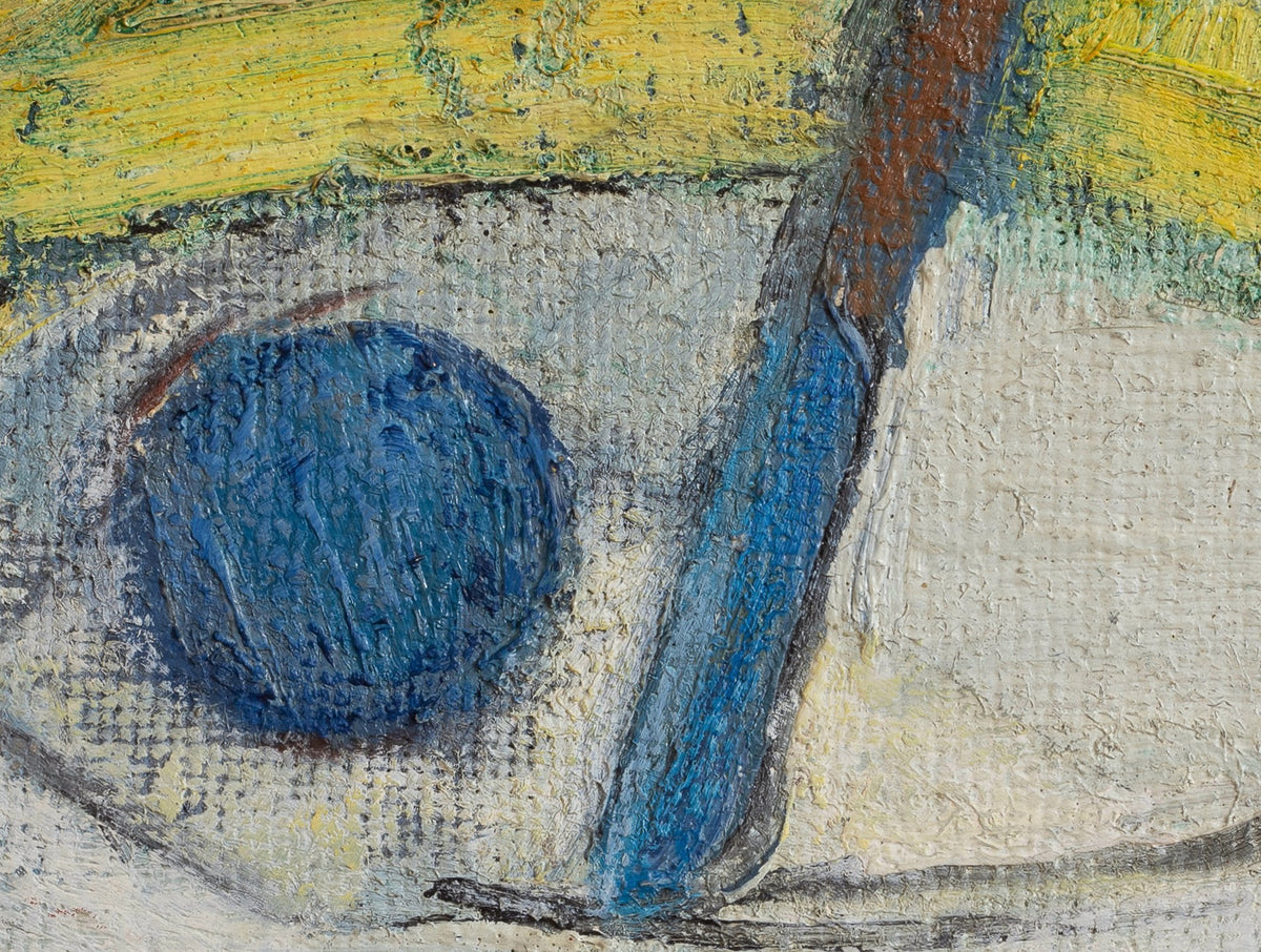 Vintage Art Room Original Mid Century Still Life from Sweden