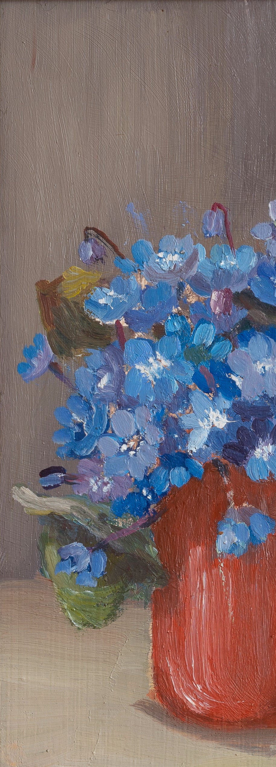 Vintage Art Original Floral Still Life Painting from Sweden