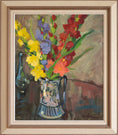 Load image into Gallery viewer, Vintage Art Original Still Life Oil Painting from Sweden

