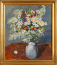 Load image into Gallery viewer, Mid Century Original Floral Oil Painting from Sweden
