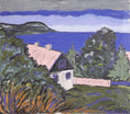 Load image into Gallery viewer, Original Coastal Oil Painting Vintage Mid Century Sweden
