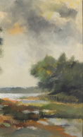 Load image into Gallery viewer, Vintage Art Mid Century Original Coastal OIl Painting from Sweden

