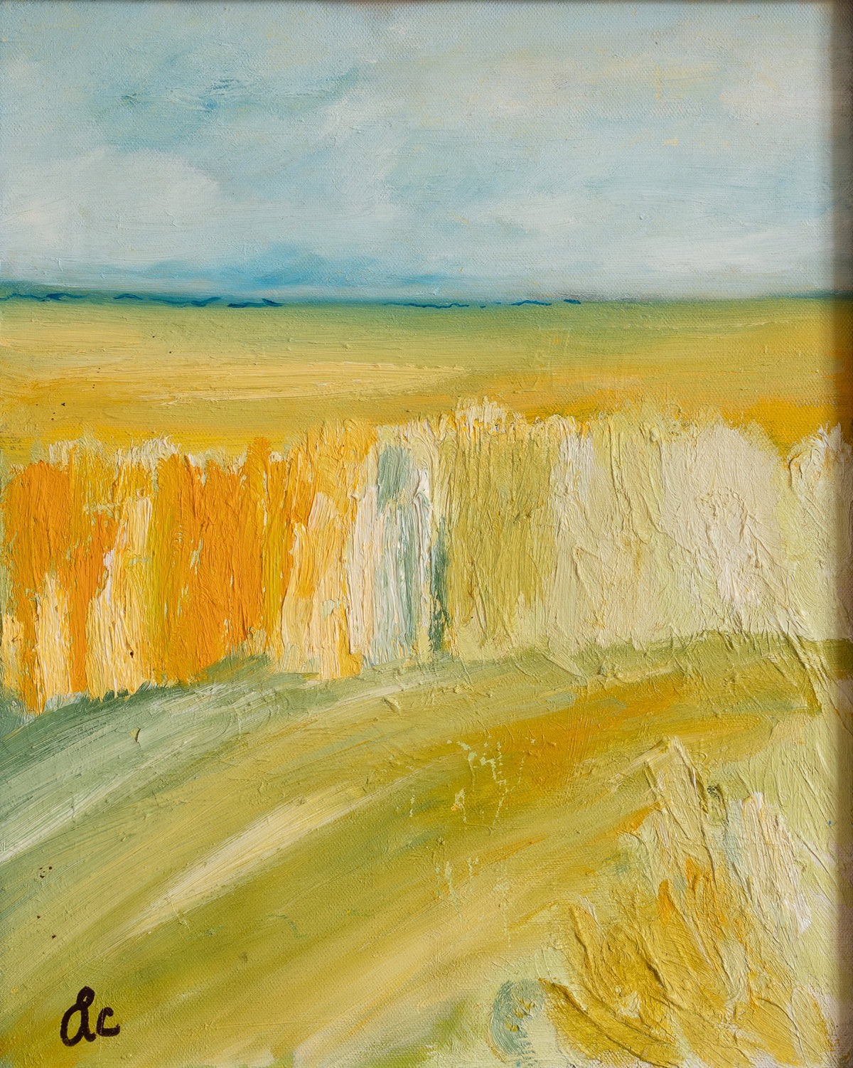 Vintage Art Room Original Mid Century Landscape From Sweden