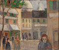 Load image into Gallery viewer, Vintage Original Parisian Street Scene Oil Painting From Sweden
