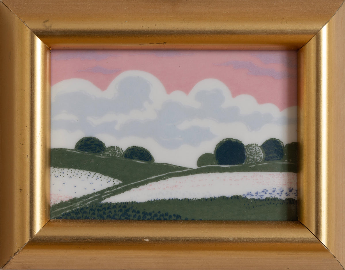 Vintage Art Room Original Set of Four Coastal and Countryside Scenes
