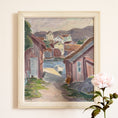Load image into Gallery viewer, Mid Century Vintage Original Coastal Oil Painting from Sweden
