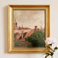 Load image into Gallery viewer, Vintage Art Original Cityscape Oil Painting from Sweden
