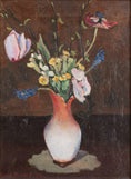 Load image into Gallery viewer, Colorful Original Vintage Still Life Oil Painting from Sweden
