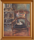 Load image into Gallery viewer, Vintage Art Room Original Oil Painting from Sweden
