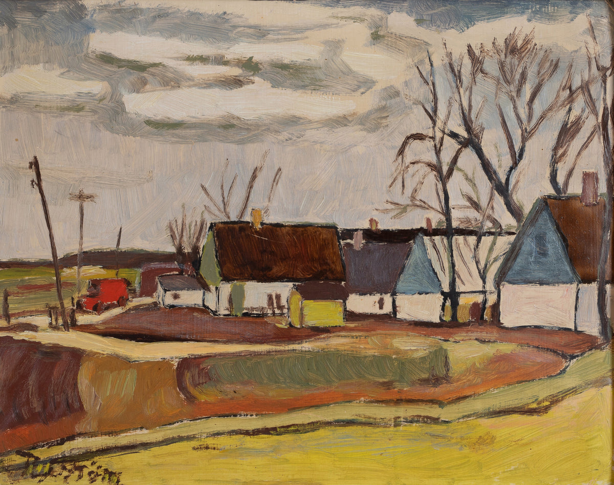 Affordable Vintage Art Original Oil Painting from Sweden