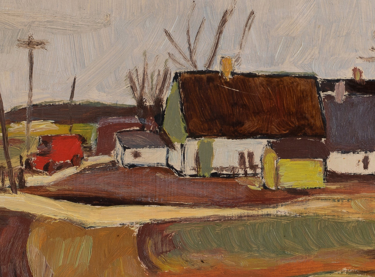 Affordable Vintage Art Original Oil Painting from Sweden