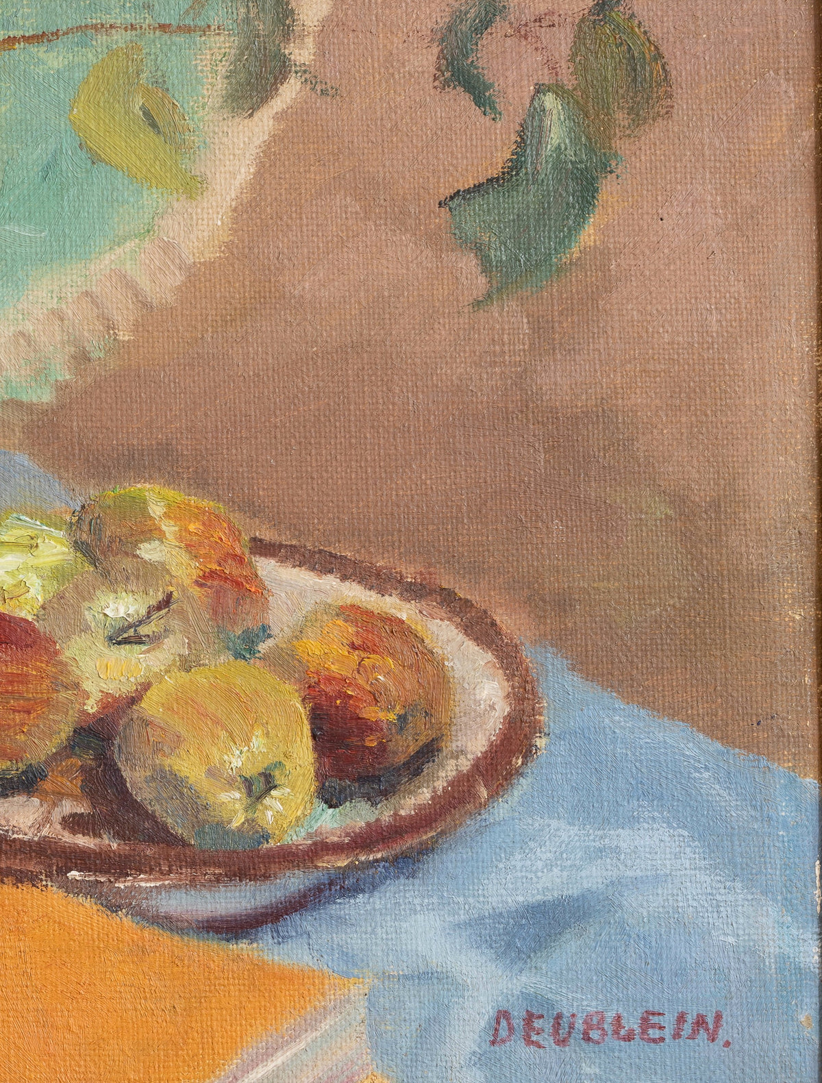Original Mid Century Still Life Oil Painting From Sweden