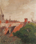 Load image into Gallery viewer, Vintage Art Original Cityscape Oil Painting from Sweden
