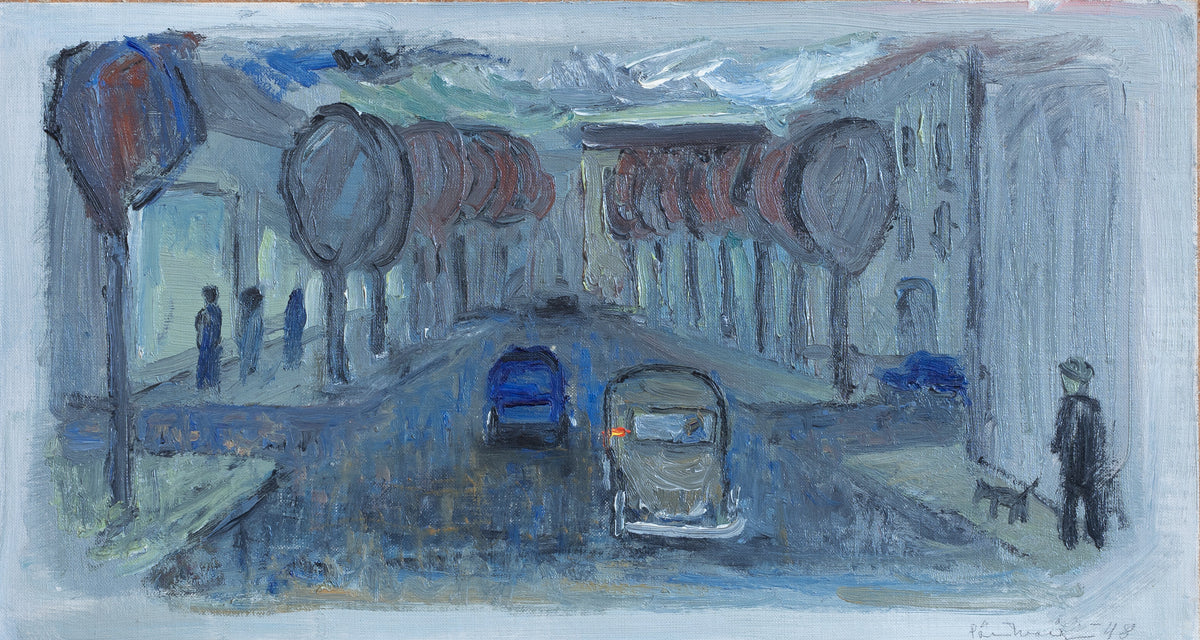 Mid Century Vintage Original Streetscape from Sweden