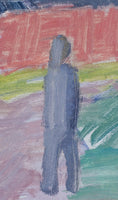 Load image into Gallery viewer, Mid Century Vintage Original Colorful Oil Painting from Sweden
