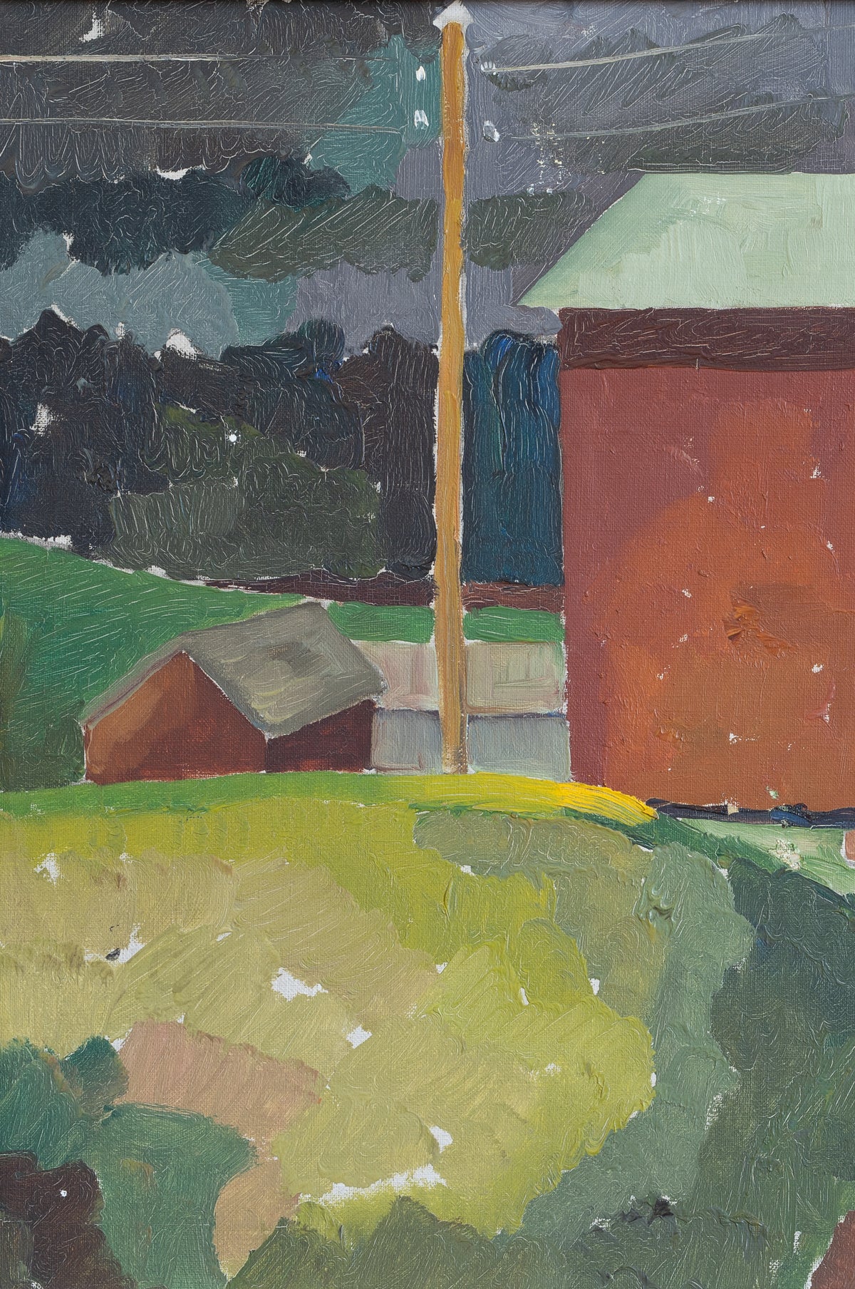 Vintage Original Landscape Oil Painting From Sweden 1935