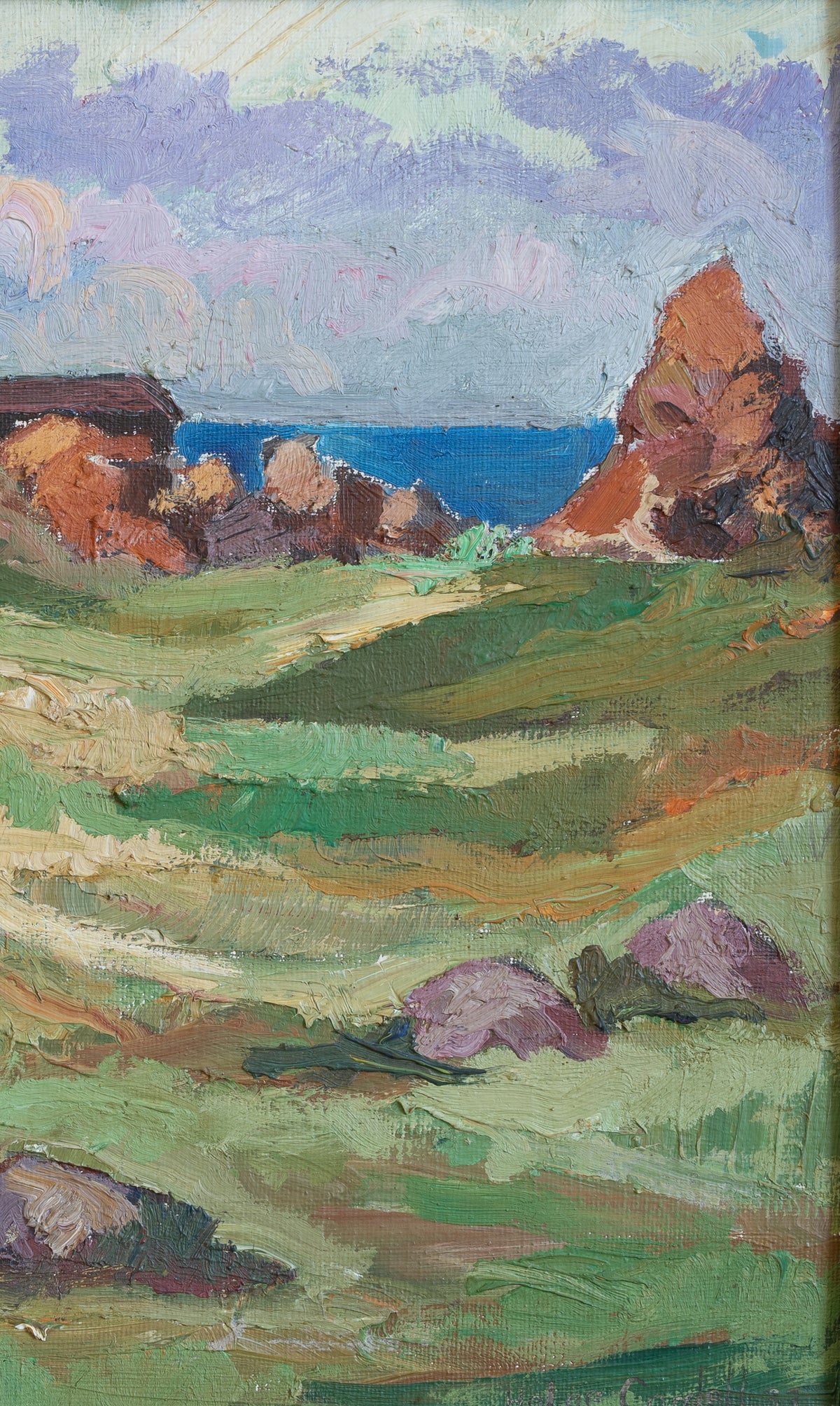 Vintage Art Original Oil Painting From Sweden H Cardell