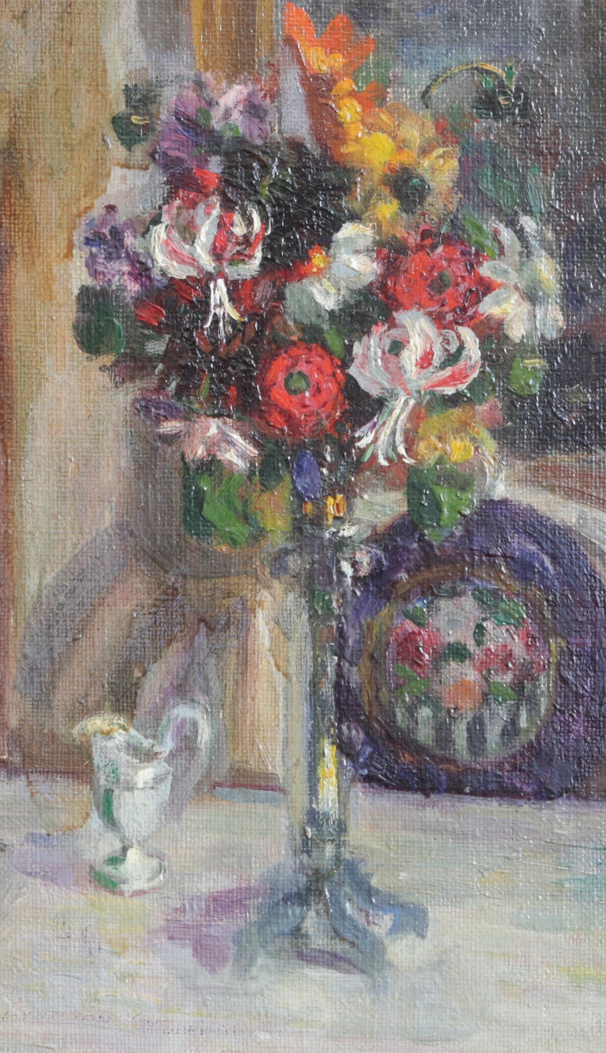 Vintage Art Room Original Artist Oil Painting from Sweden