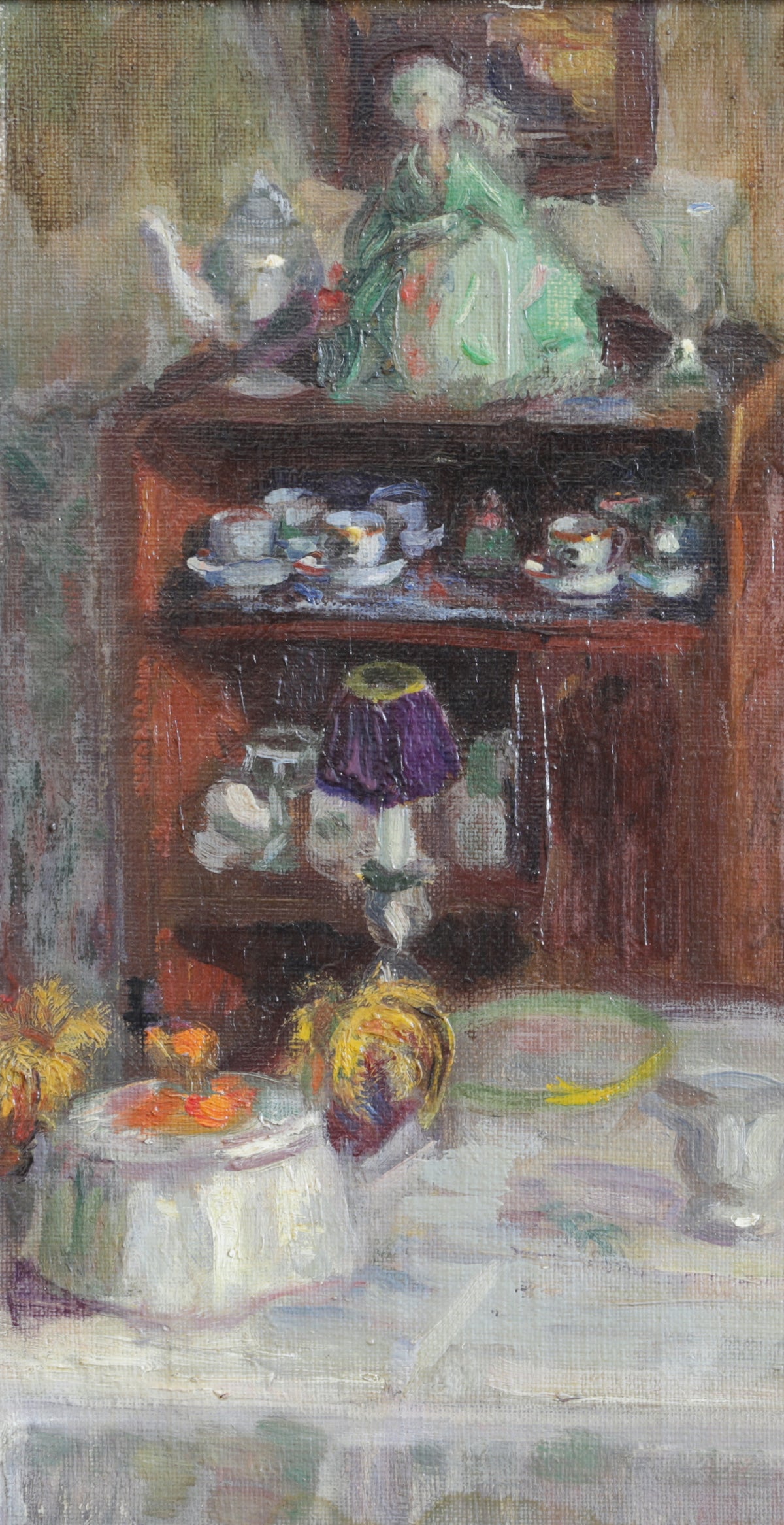 Vintage Art Room Original Artist Oil Painting from Sweden