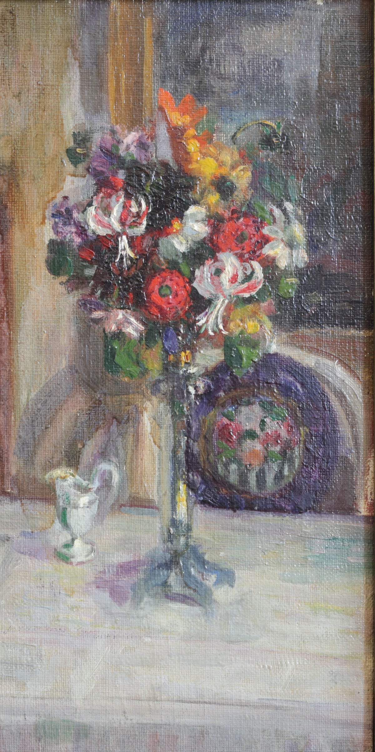 Vintage Art Room Original Artist Oil Painting from Sweden
