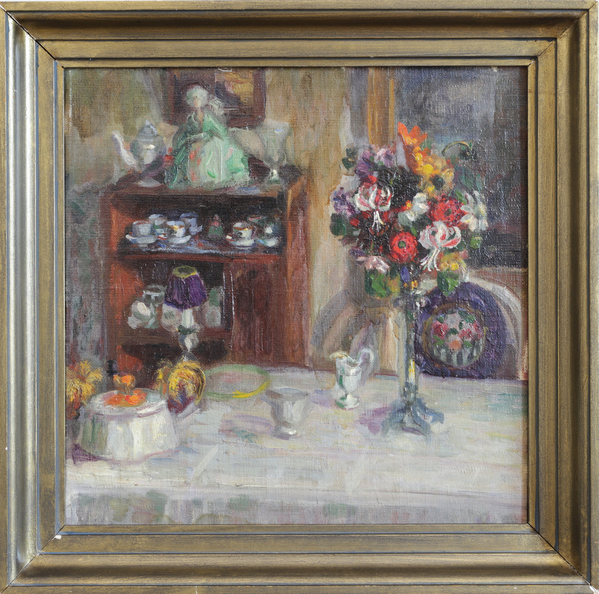 Vintage Art Room Original Artist Oil Painting from Sweden