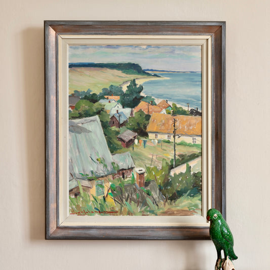 Vintage Art Original Oil Painting From Sweden by I Johansson