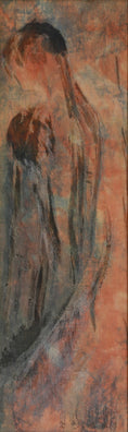 Load image into Gallery viewer, Vintage Art Original Figurative Painting from Sweden
