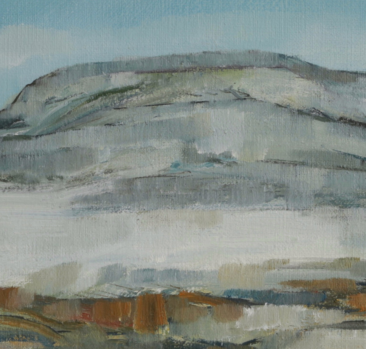Mid Century Vintage Original Landscape Oil Painting from Sweden