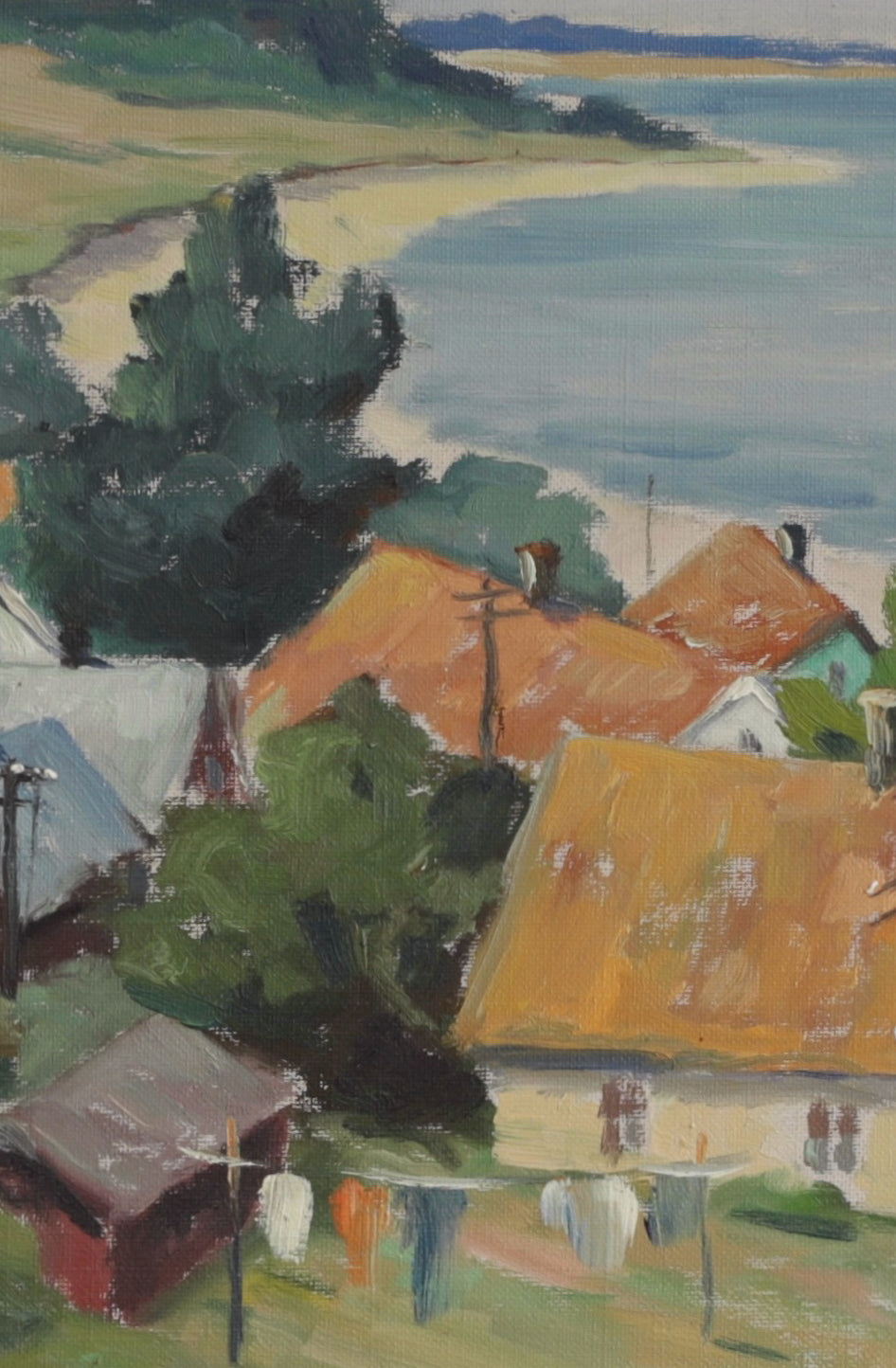 Vintage Art Original Oil Painting From Sweden by I Johansson