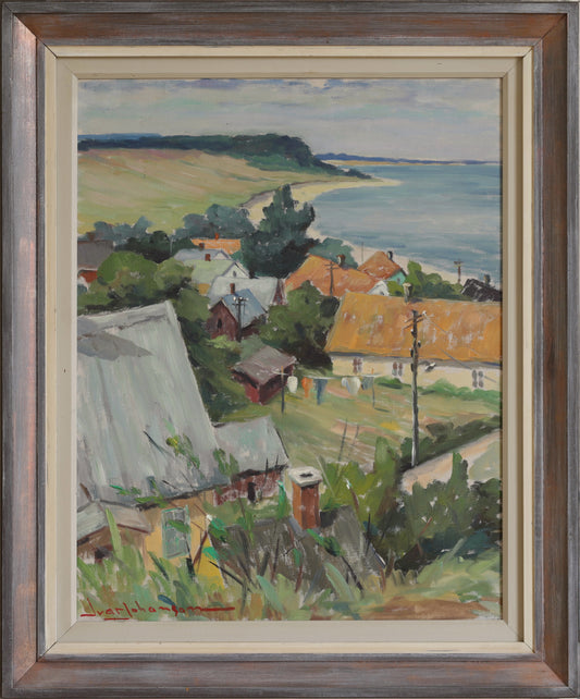 Vintage Art Original Oil Painting From Sweden by I Johansson