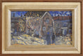 Load image into Gallery viewer, Vintage Mid Century Original Winter Cityscape Oil Painting from Sweden
