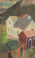 Load image into Gallery viewer, Vintage Art Room Original OIl Painting from Sweden
