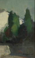 Load image into Gallery viewer, Original Landscape Oil Painting Vintage Mid Century Sweden
