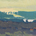 Load image into Gallery viewer, Striking Mid Century Vintage Landscape Oil Painting from Sweden
