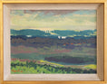 Load image into Gallery viewer, Striking Mid Century Vintage Landscape Oil Painting from Sweden
