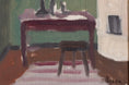Load image into Gallery viewer, Original Vintage Mid Century Interior Oil Painting from Sweden
