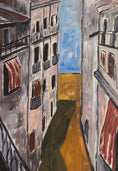 Load image into Gallery viewer, Mid Century Original Vintage Art Original European Cityscape
