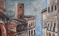 Load image into Gallery viewer, Mid Century Original Vintage Art Original European Cityscape
