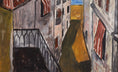 Load image into Gallery viewer, Mid Century Original Vintage Art Original European Cityscape
