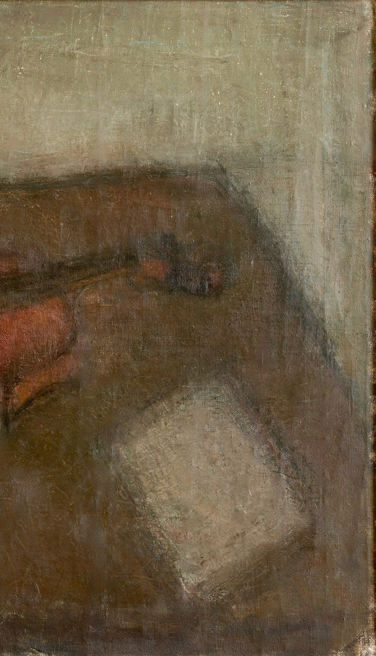 Vintage Art Room Mid Century Still Life Oil Painting From Sweden