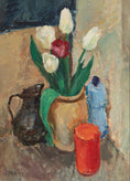 Load image into Gallery viewer, Vintage Mid Century Interior Oil Painting From Sweden
