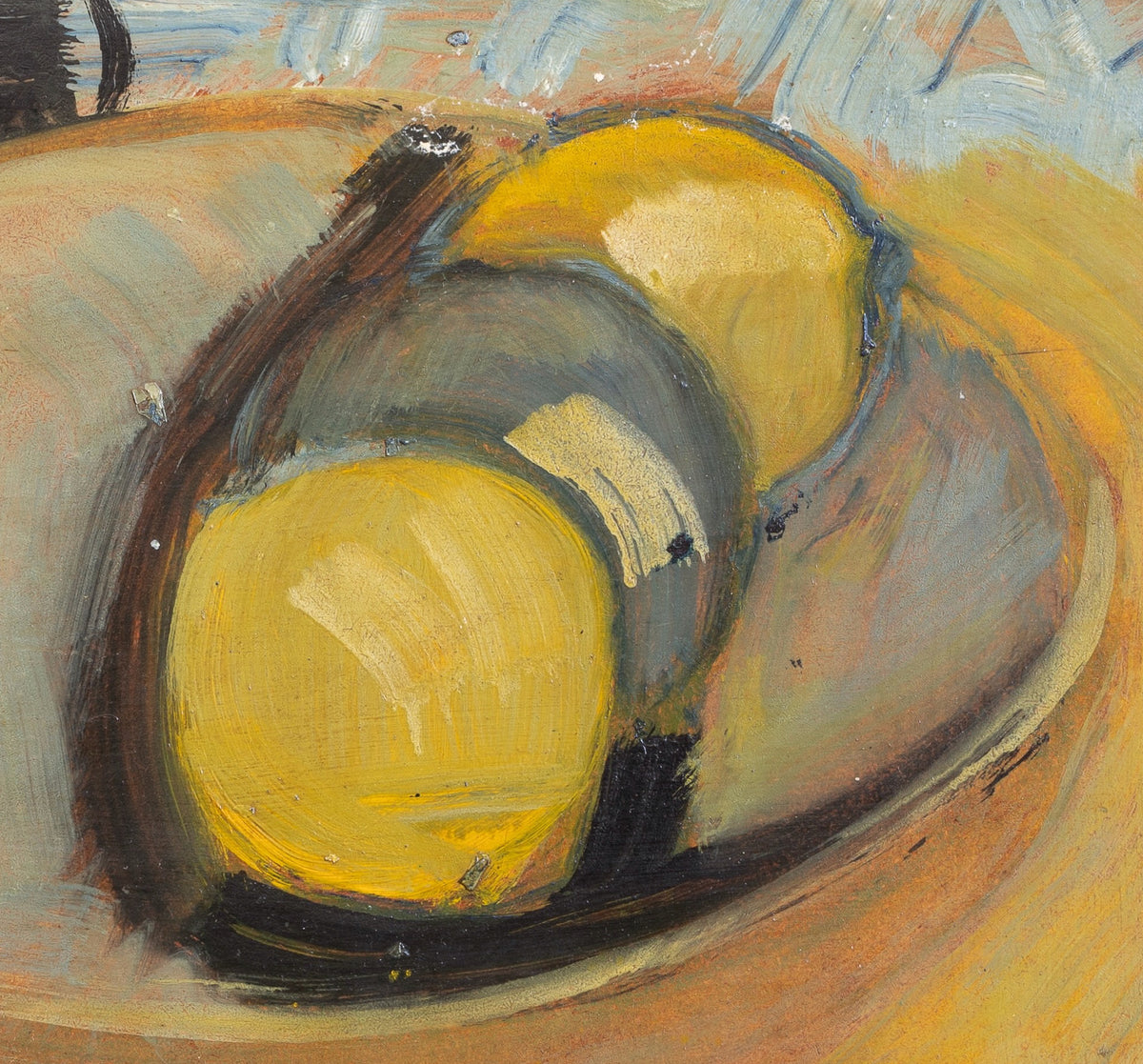 Original Vintage Mid Century Still Life Oil Painting From Sweden