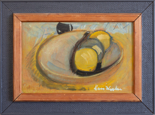 Original Vintage Mid Century Still Life Oil Painting From Sweden