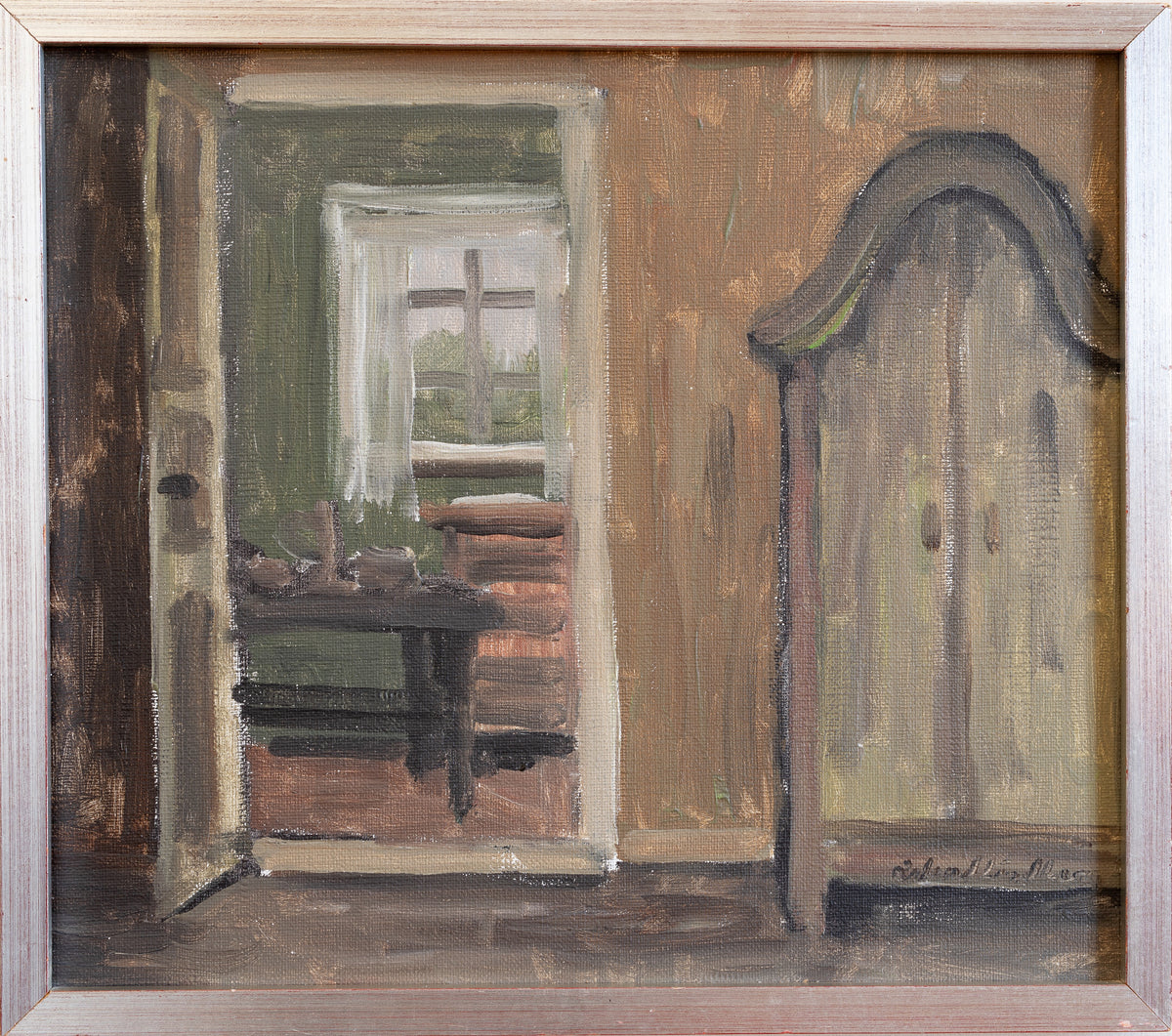 Vintage Art Room Original Mid Century Interior from Sweden